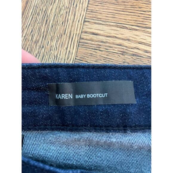 Kut from the Kloth Karen Baby Bootcut Dark Wash Jeans, size 10 - VGUC - Picture 3 of 6